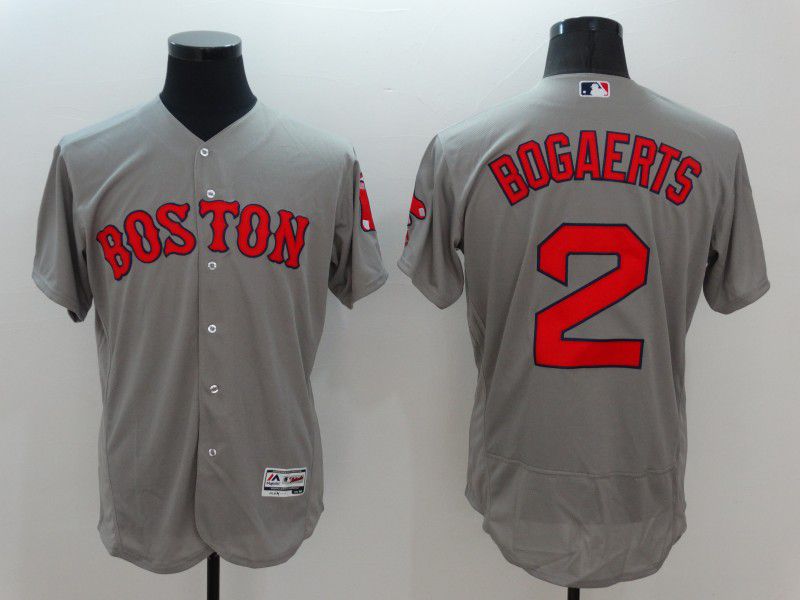 Men Boston Red Sox 2 Bogaerts Grey Elite 2021 MLB Jersey